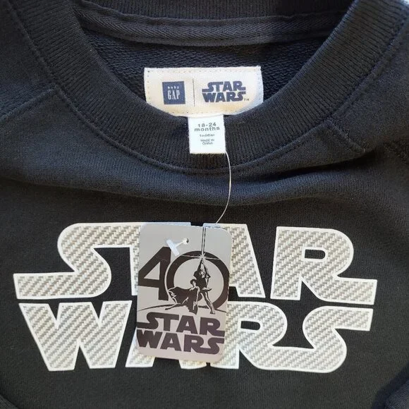 GAP x Star Wars 40th Anniversary Sweatshirt Baby GAP 18-24 Months NWT Pullover - Picture 7 of 8